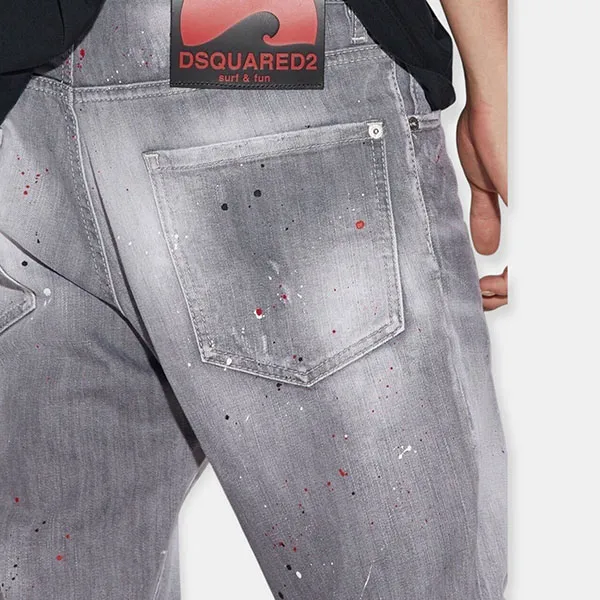 Quần Jean Nam Dsquared2 S74LB1238S30260 852 Màu Xám Size 46