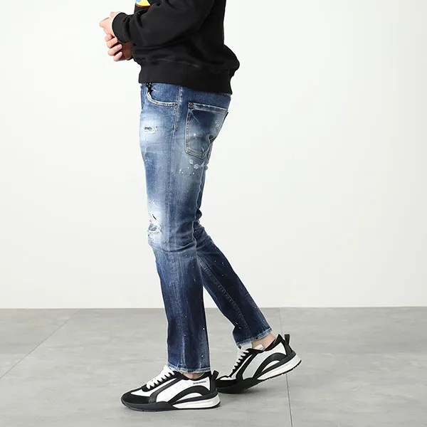 Quần Jean Nam Dsquared2 S74LB1255S30789 470 Màu Xanh Đậm Size 46 - Thời trang - Vua Hàng Hiệu