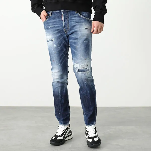 Quần Jean Nam Dsquared2 S74LB1255S30789 470 Màu Xanh Đậm Size 46 - Thời trang - Vua Hàng Hiệu