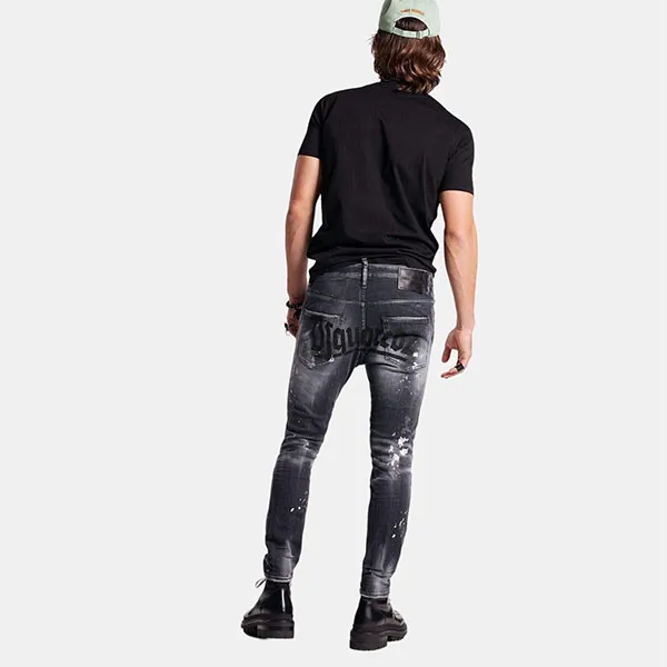 Quần Jean Nam Dsquared2 S74LB1296S30503900 Màu Đen Xám Size 48 - Thời trang - Vua Hàng Hiệu