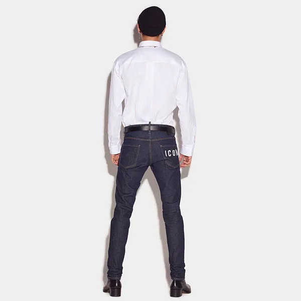 Quần Jean Nam Dsquared2 S79LA0019 Màu Xanh Đậm Size 46