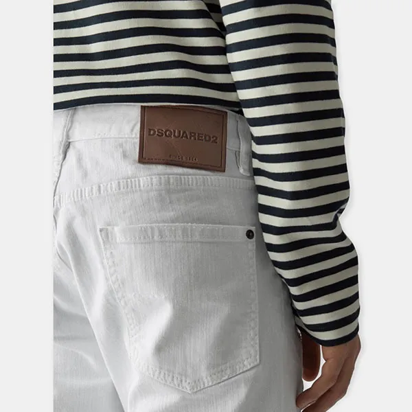 Quần Jean Nam Dsquared2 S71LB0911S30733100 Màu Trắng Size 44 - Thời trang - Vua Hàng Hiệu