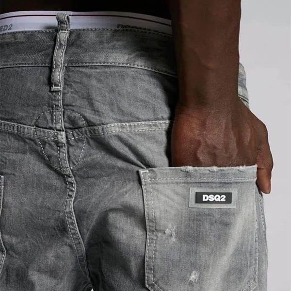 Quần Jean Nam Dsquared2 S74LB0935 Màu Xám Size 46 - Thời trang - Vua Hàng Hiệu
