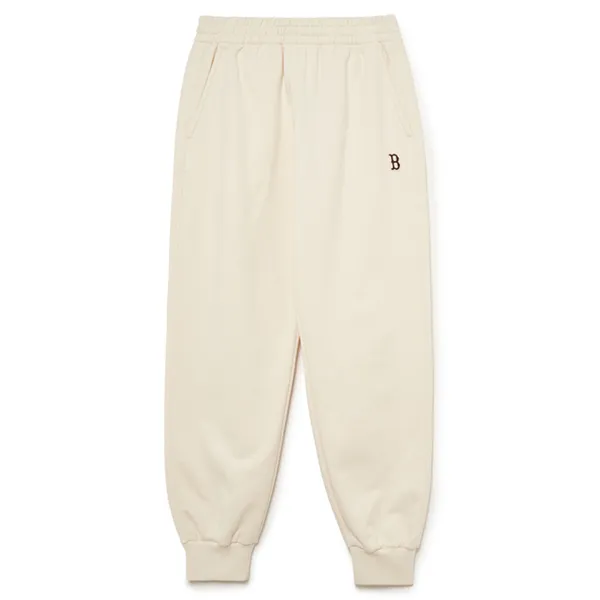 Quần Jogger MLB Basic Small Logo Boston Red Sox 3APTB0134-43CRD Màu Cream