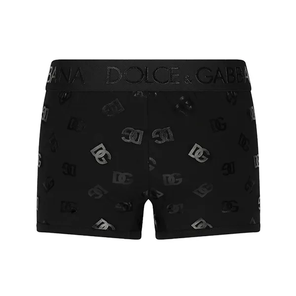 Quần Lót Nam Dolce & Gabbana D&G Boxer Black With Logo Printed M4D74J FUECH N0000 Màu Đen