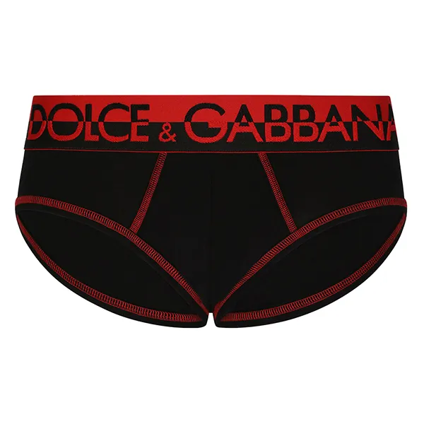 Quần Lót Nam Dolce & Gabbana D&G M3D68JFUGHH Màu Đen Đỏ Size 3