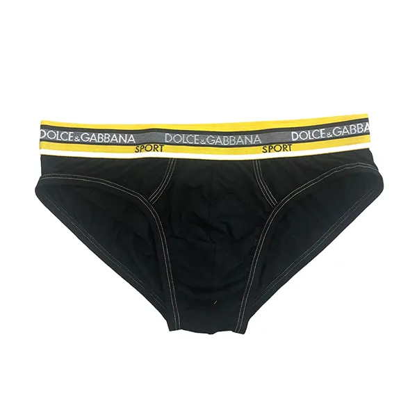 Quần Lót Nam Dolce & Gabbana D&G Tam Giác M3B64JFUGHHN0000 Màu Đen Vàng Size 4