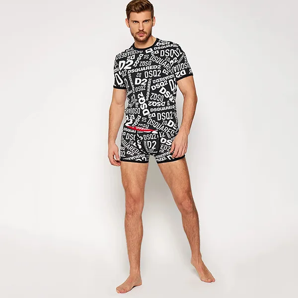 Quần Lót Nam Dsquared2 DSQ10329 Màu Đen Đỏ Size XS