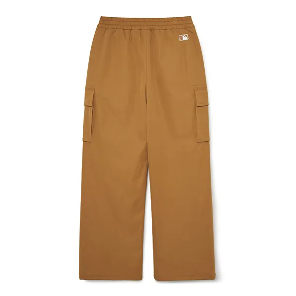Quần Ống Rộng Nữ MLB Basic Logo Cotton Wide Cargo Pants Cleveland Guardians 3FWPB0134-45CAS Màu Nâu Camel Size XS - Thời trang - Vua Hàng Hiệu