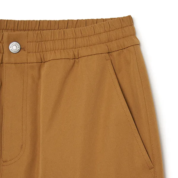 Quần Ống Rộng Nữ MLB Basic Logo Cotton Wide Cargo Pants Cleveland Guardians 3FWPB0134-45CAS Màu Nâu Camel Size XS - Thời trang - Vua Hàng Hiệu