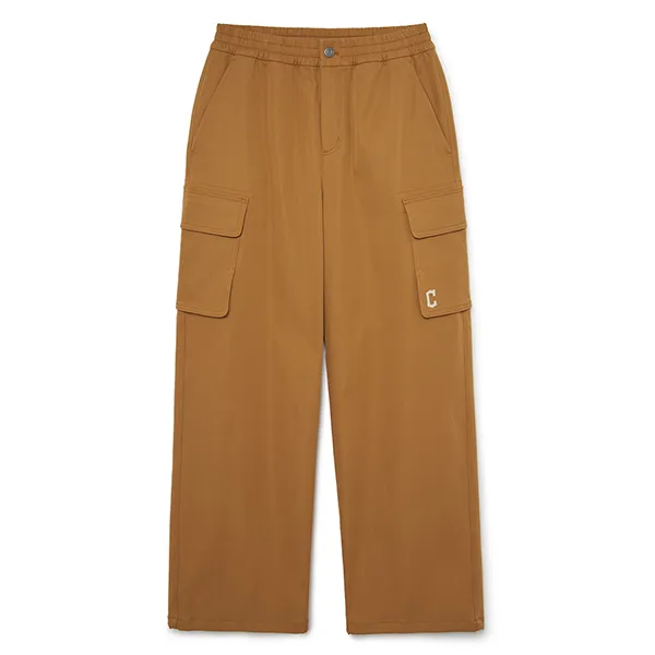 Quần Ống Rộng Nữ MLB Basic Logo Cotton Wide Cargo Pants Cleveland Guardians 3FWPB0134-45CAS Màu Nâu Camel Size XS - Thời trang - Vua Hàng Hiệu