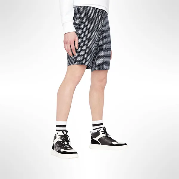 Quần Short Nam Armani Exchange 6LZS01 ZN24Z 25DA Màu Đen Trắng Size 28 - Thời trang - Vua Hàng Hiệu