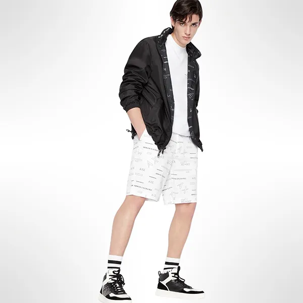 Quần Short Nam Armani Exchange 6LZS01ZN24Z121BD Màu Trắng Size 28 - Thời trang - Vua Hàng Hiệu