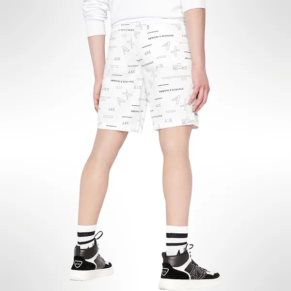 Quần Short Nam Armani Exchange 6LZS01ZN24Z121BD Màu Trắng Size 28 - Thời trang - Vua Hàng Hiệu