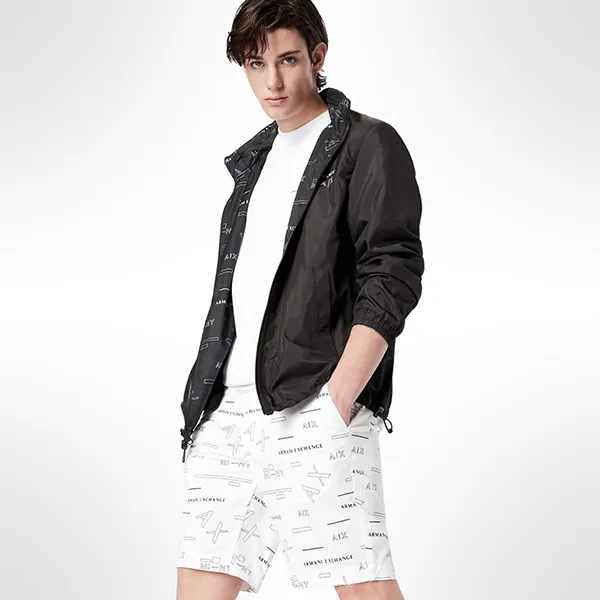 Quần Short Nam Armani Exchange 6LZS01ZN24Z121BD Màu Trắng Size 28 - Thời trang - Vua Hàng Hiệu