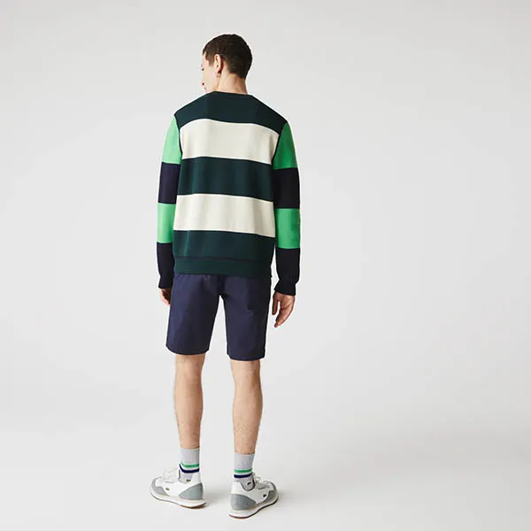 Quần Short Nam Lacoste Men's Slim Fit Stretch Gabardine Shorts FH9542-00-166 Màu Xanh Navy Size 38/30