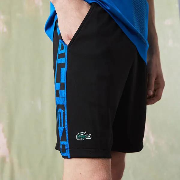Quần Short Nam Lacoste Men's Sport Contrast Print Tennis Shorts GH9378-51-6J4 Màu Xanh Size 4