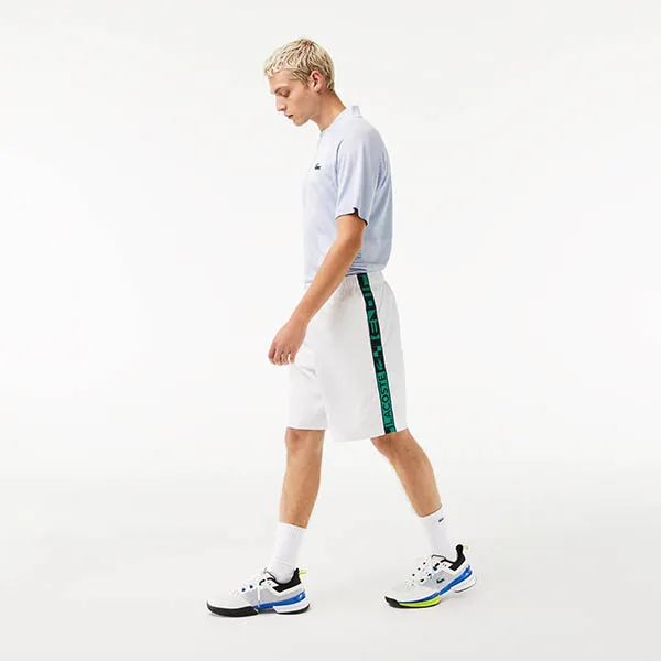 Quần Short Nam Lacoste Men's Sport Tennis Shorts GH9348-00-001 Màu Trắng Size 3