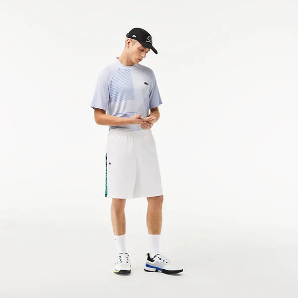 Quần Short Nam Lacoste Men's Sport Tennis Shorts GH9348-00-001 Màu Trắng Size 3