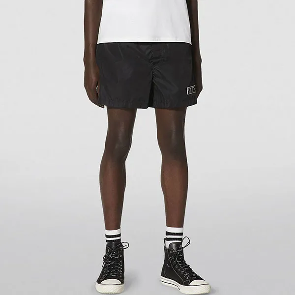 Quần Short Nam Valentino VV3UH0286FN VLTN Tag Swim Shorts Black Màu Đen