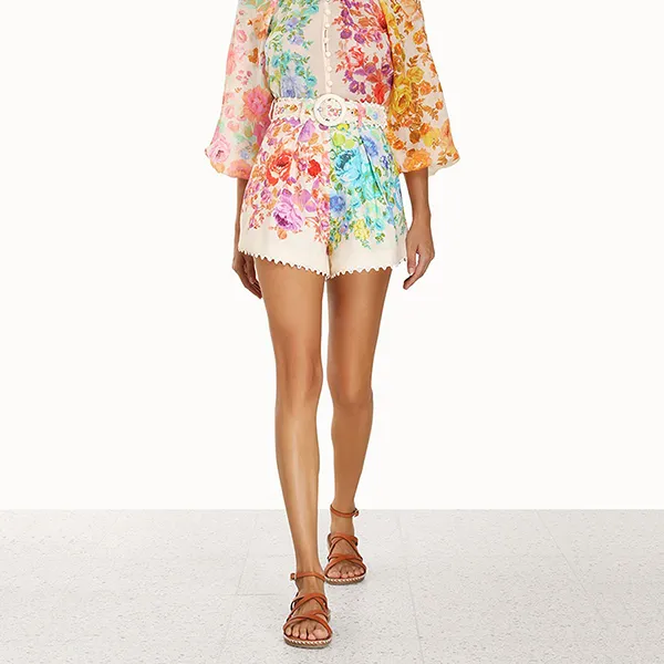 Quần Short Nữ Zimmermann Raie Multi Floral Printed 7453ASS232 MUFL Phối Màu