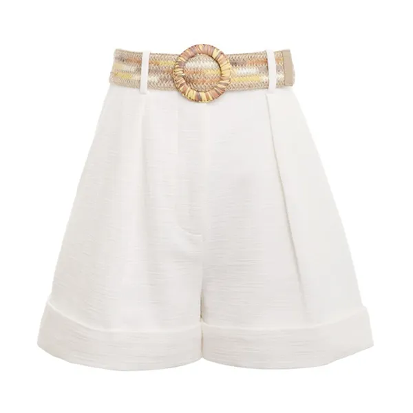 Quần Short Nữ Zimmermann White With Belt 2932ASS231 IVO Màu Trắng - Thời trang - Vua Hàng Hiệu