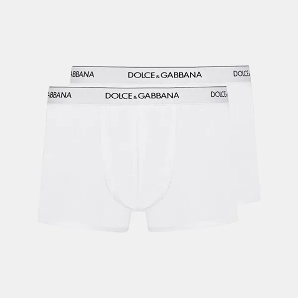 Set 2 Quần Lót Nam Dolce & Gabbana D&G M9C07JFUGIWW0800 Màu Trắng Size 4 - Thời trang - Vua Hàng Hiệu