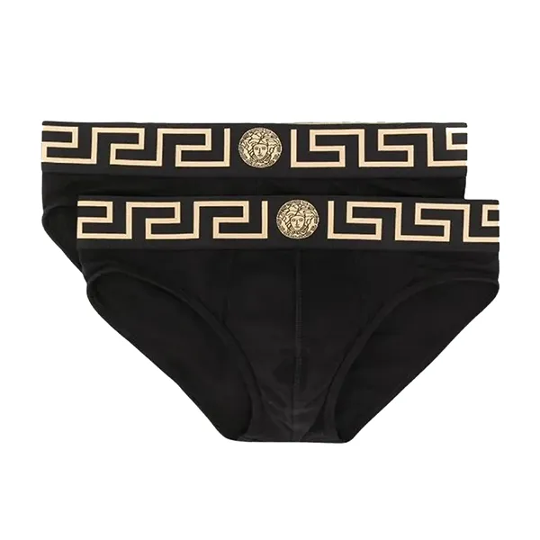 Set 2 Quần Lót Nam Versace Tam Giác AU10180A232741 Màu Đen Size 3 - Thời trang - Vua Hàng Hiệu