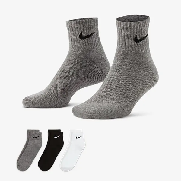 Set 3 Đôi Tất Nike Everyday Cushioned Dri-fit SX7667-964 Phối Màu Size 27-29cm