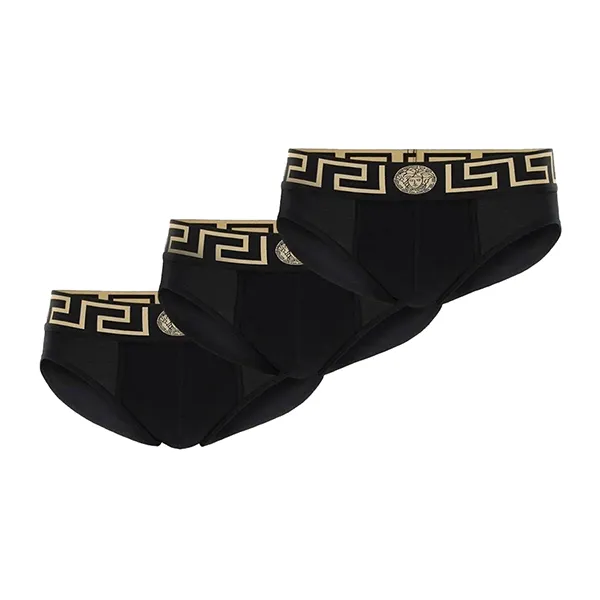 Set 3 Quần Lót Nam Versace AU10327A232741A80G Màu Đen Size 3 - Thời trang - Vua Hàng Hiệu