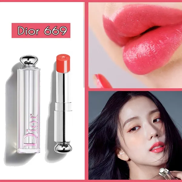 Son Dior 669 Superstar Stellar Halo Shine Màu Hồng San Hô - Son Môi - Vua Hàng Hiệu