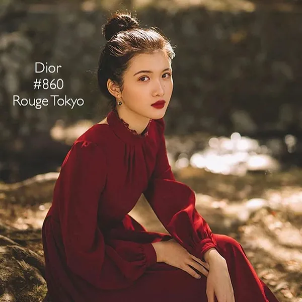 Son Dior Velvet 860 Rouge Tokyo Màu Đỏ Lạnh