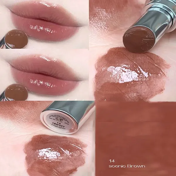 Son Dưỡng Yves Saint Laurent YSL Rouge Volupte Candy Glaze 14 Scenic Brown Màu Nâu Đất