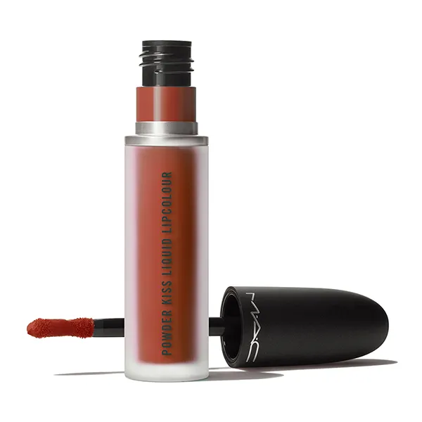 Son MAC Powder Kiss Liquid Lipcolour 974 Rhythm 'N' Roses Màu Đỏ Cam 5ml - Son Môi - Vua Hàng Hiệu
