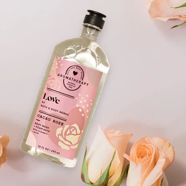 Sữa Tắm Bath & Body Works Aromatherapy Love Cacao Rose 295ml