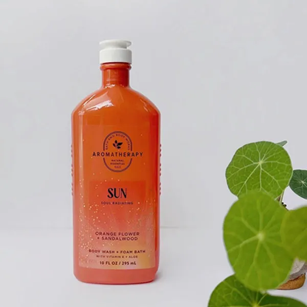 Sữa Tắm Bath & Body Works Aromatherapy Shower Gel SUN Orange Flower + Sandalwood 295ml
