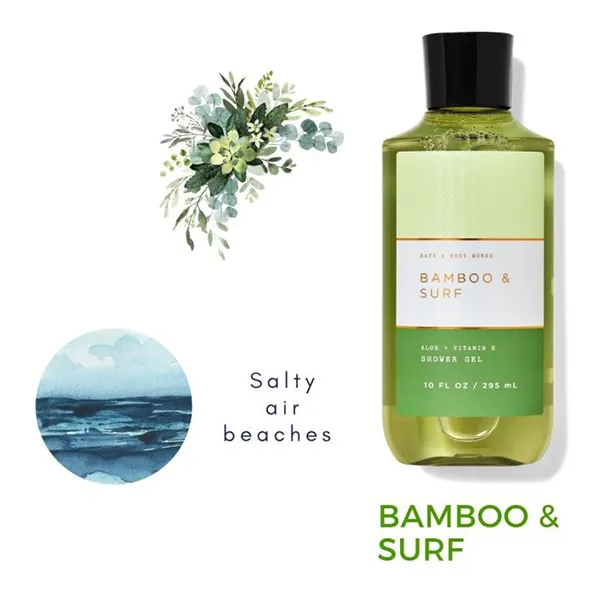Sữa Tắm Cho Nam Bath & Body Works Men's Bamboo & Surf Shower Gel 295ml - Mỹ phẩm - Vua Hàng Hiệu