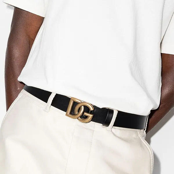Thắt Lưng Nam Dolce & Gabbana D&G Crossover DG Buckle Belt BC4644AX622 Màu Đen Size 95
