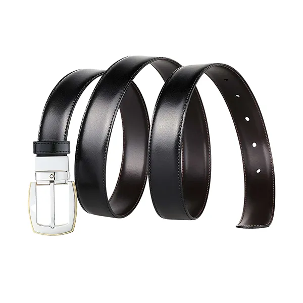 Thắt Lưng Nam Montblanc Belt Leather 111081 Hai Mặt Màu Đen Nâu Bản 3cm Size 105