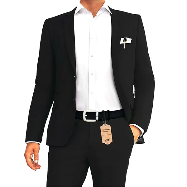 Thắt Lưng Nam Montblanc Belt Leather 111081 Hai Mặt Màu Đen Nâu Bản 3cm Size 105