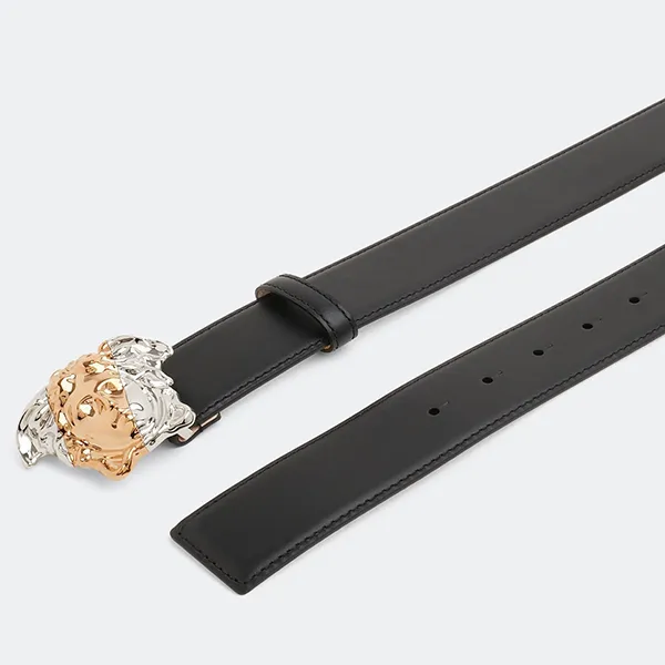 Thắt Lưng Nam Versace La Medusa Leather Belt DCU8443 DV3TN D41VP Màu Đen Size 100 - Thắt lưng - Vua Hàng Hiệu