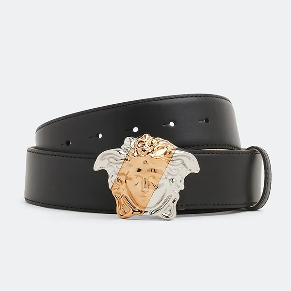 Thắt Lưng Nam Versace La Medusa Leather Belt DCU8443 DV3TN D41VP Màu Đen Size 100 - Thắt lưng - Vua Hàng Hiệu