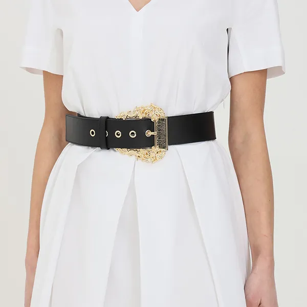 Thắt Lưng Nữ Versace Jeans Couture Logo Belt Màu Đen Bản 3.5cm Size 80 - Thắt lưng - Vua Hàng Hiệu
