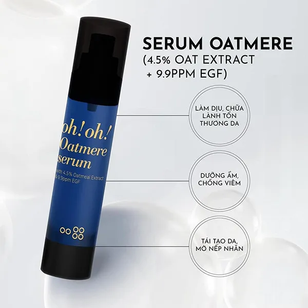 Tinh Chất Tế Bào Gốc Hỗ Trợ Tái Tạo Da Oh!Oh Oatmere Serum With 4.5% Oat Extract & 9,9ppm EGF 25ml