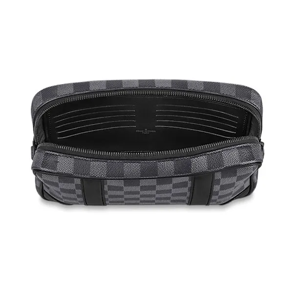 Túi Cầm Tay Nam Louis Vuitton LV Pochette Kasai N60501 Màu Đen Xám - Túi xách - Vua Hàng Hiệu