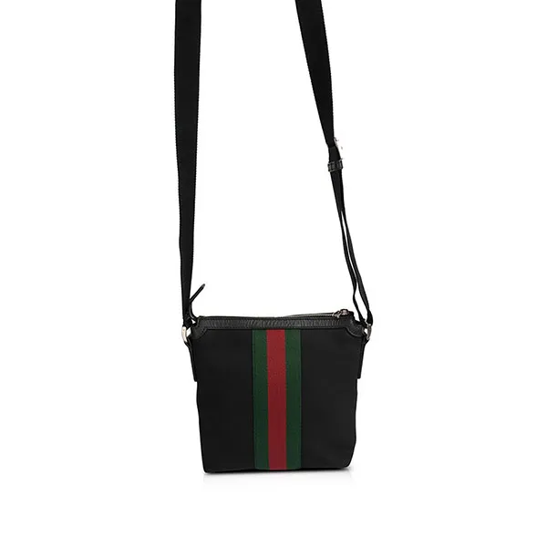 Túi Đeo Chéo Gucci Techno Canvas Web Messenger Bag Phối Màu Size 21x23cm - Túi xách - Vua Hàng Hiệu