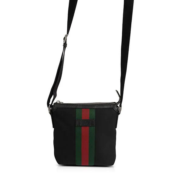 Túi Đeo Chéo Gucci Techno Canvas Web Messenger Bag Phối Màu Size 21x23cm - Túi xách - Vua Hàng Hiệu