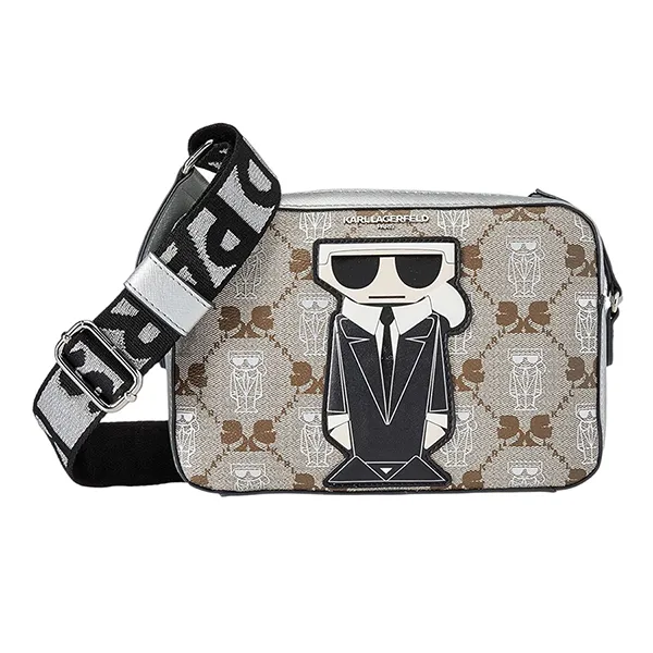 Túi Đeo Chéo Karl Lagerfeld Maybelle Camera LH8EJ567 Màu Đen Xám