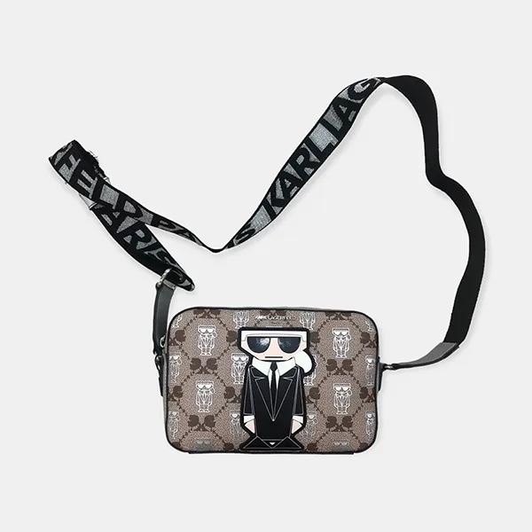 Túi Đeo Chéo Karl Lagerfeld Maybelle Camera LH8EJ567 Màu Đen Xám