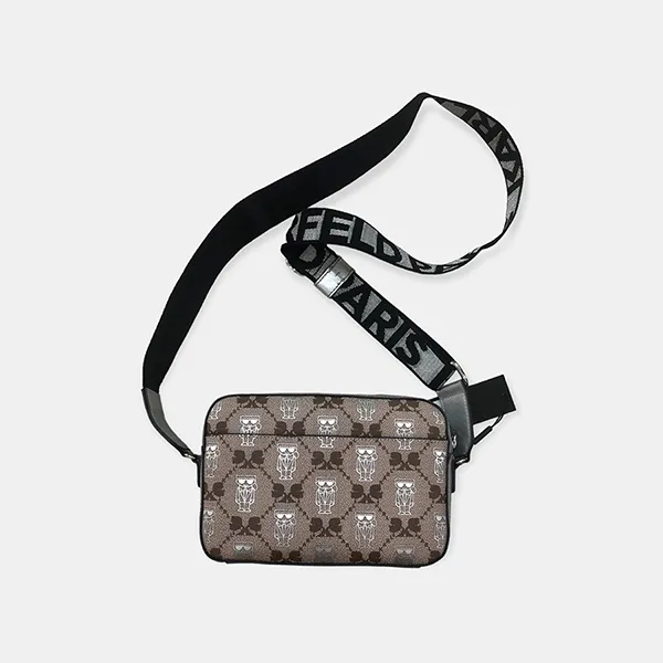Túi Đeo Chéo Karl Lagerfeld Maybelle Camera LH8EJ567 Màu Đen Xám